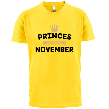 Princes Are Born In November T Shirt