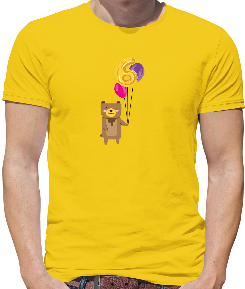 6th Birthday Bear T Shirt