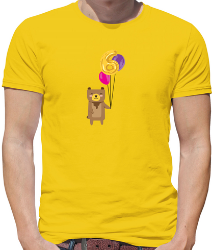 6th Birthday Bear T Shirt