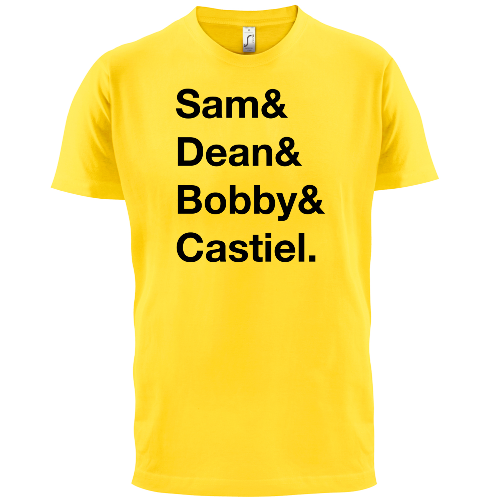 Sam & Dean & Bobby & Castiel T Shirt