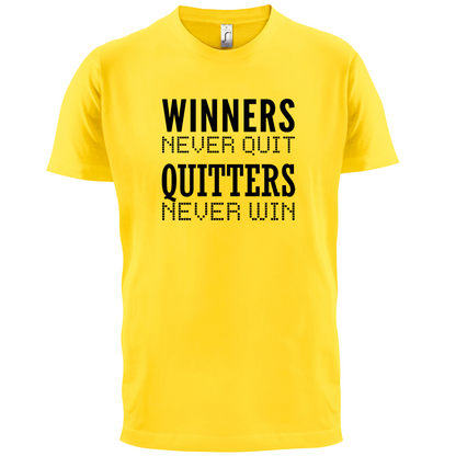Winners Never Quit T Shirt