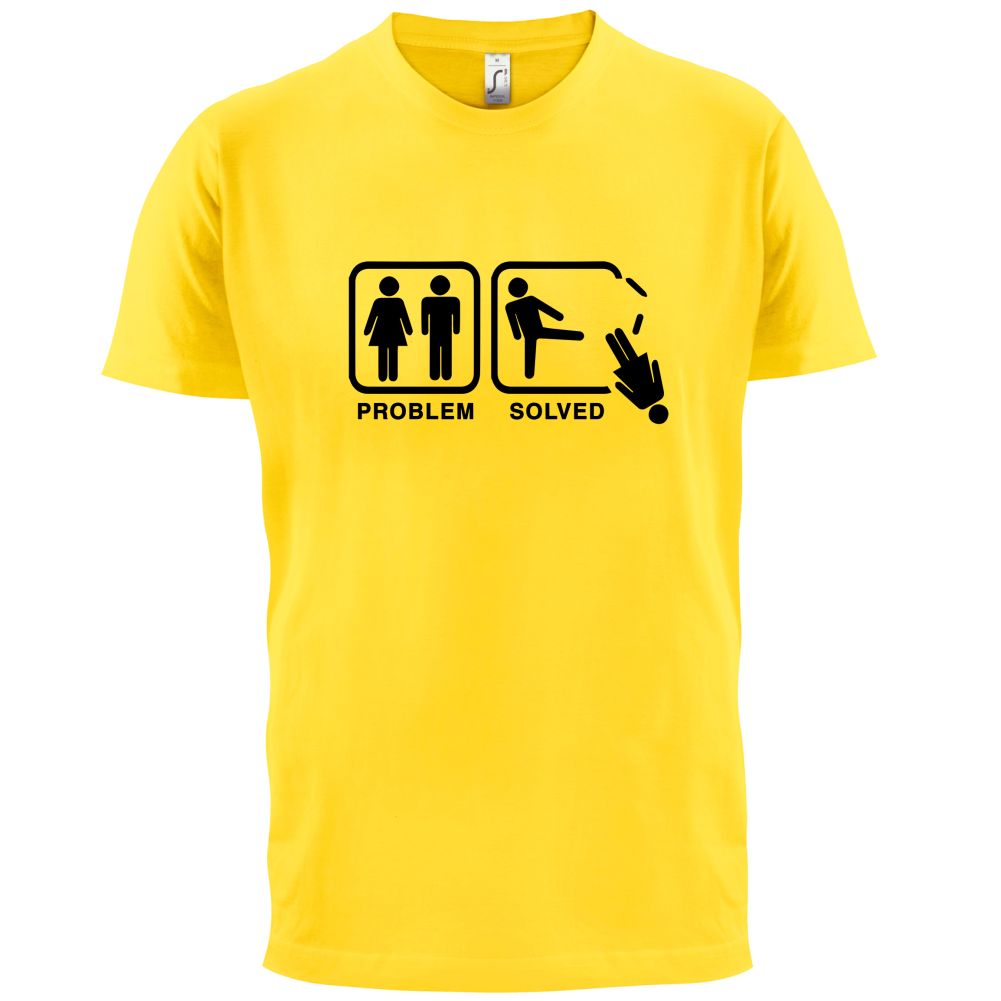 Problem Solved Man Kick T Shirt