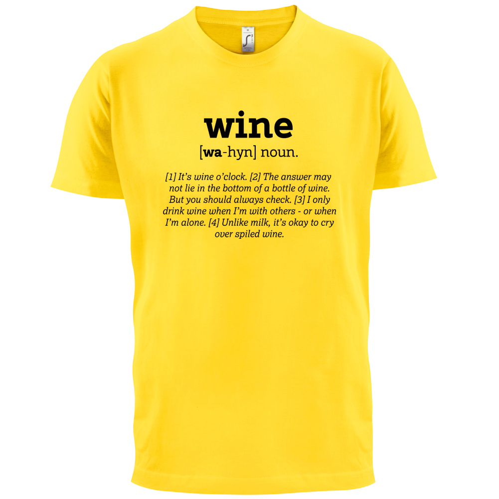 Definition Wine T Shirt