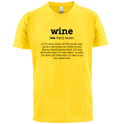 Definition Wine T Shirt
