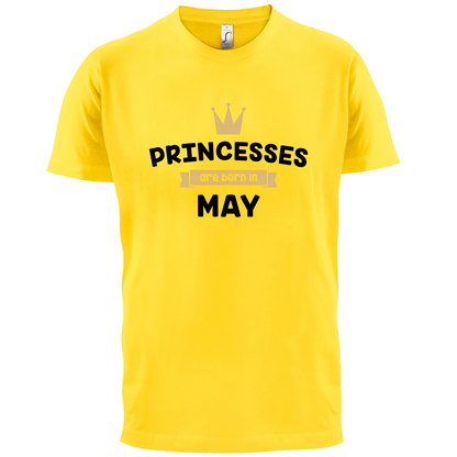 Princesses Are Born In May T Shirt