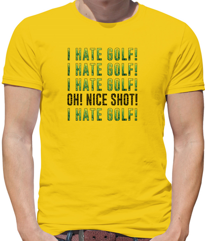 I Hate Golf T Shirt