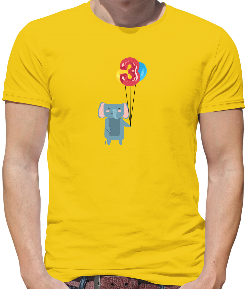 3rd Birthday Elephant T Shirt