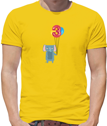 3rd Birthday Elephant T Shirt