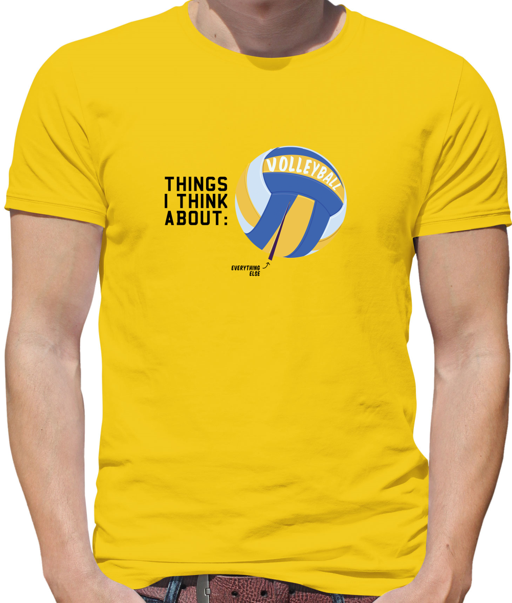 I Thiink About Volleyball T Shirt