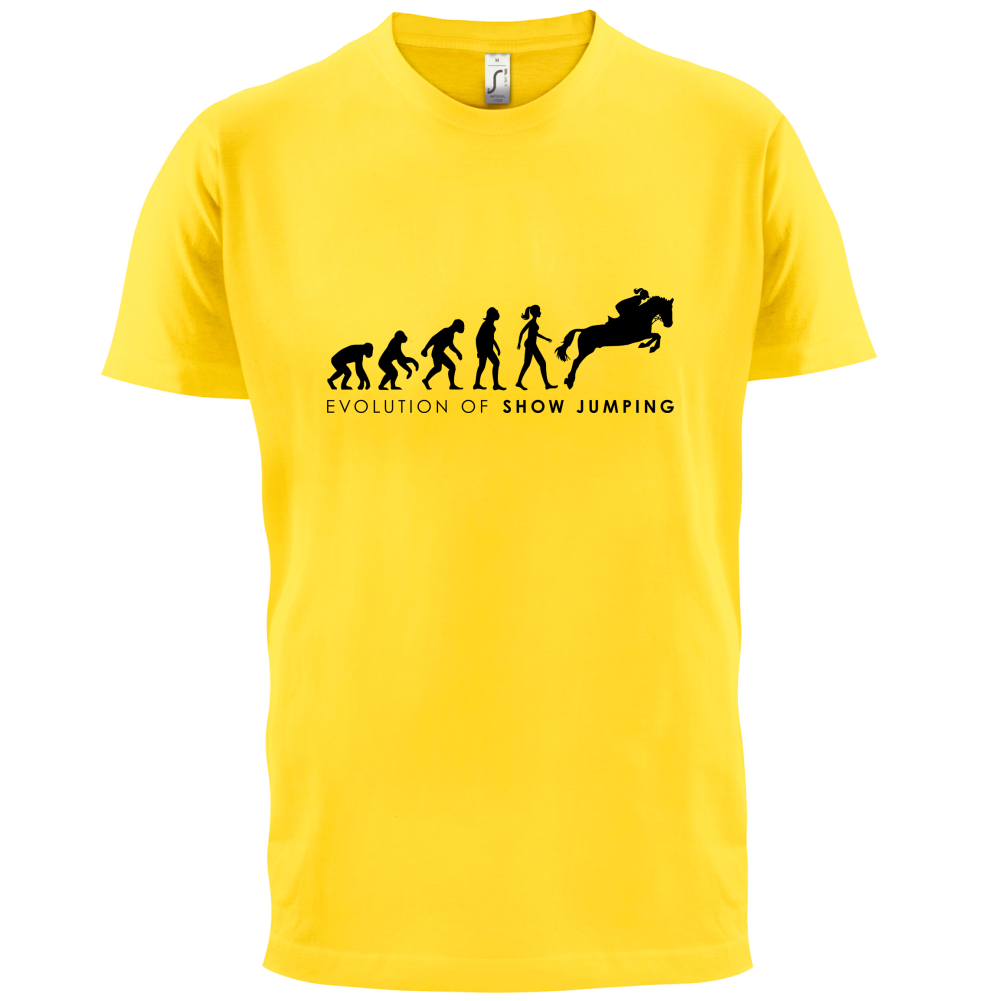 Evolution Of Woman Show Jumping T Shirt