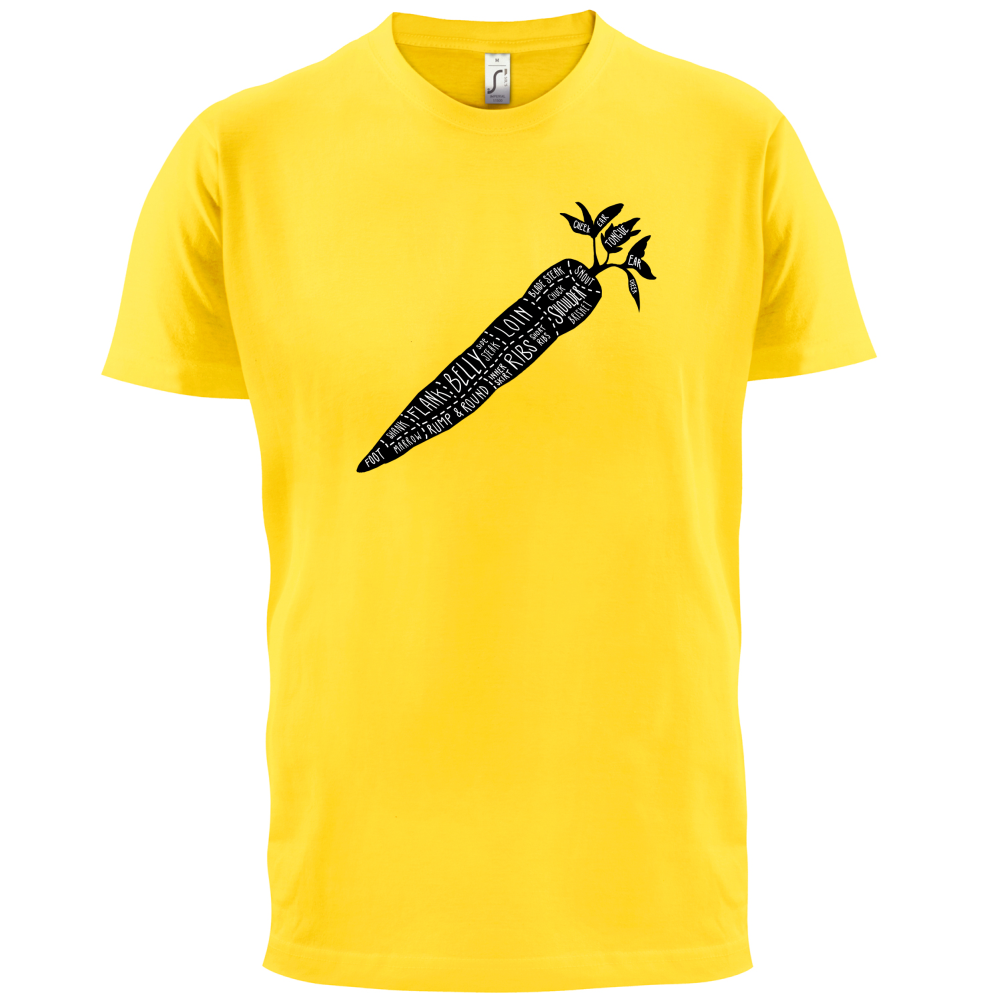 Butcher Carrot Diagram T Shirt