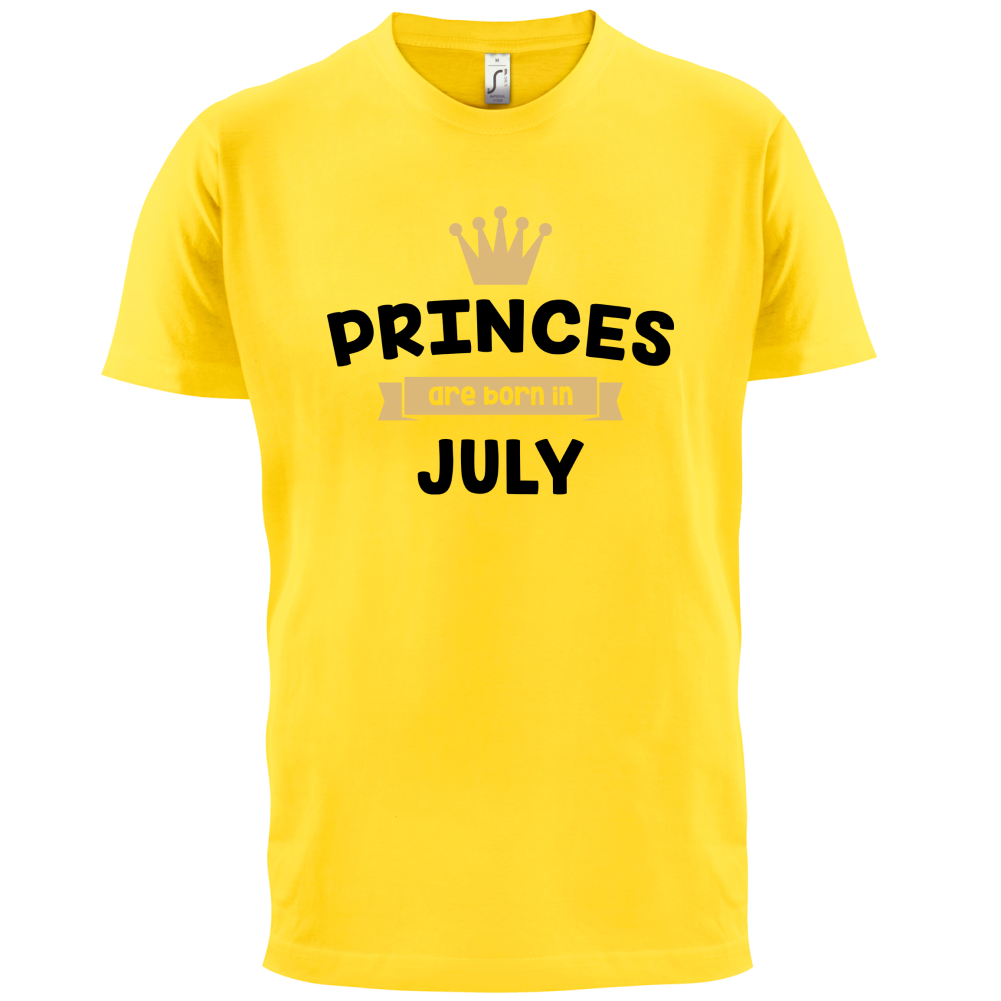 Princes Are Born In July T Shirt