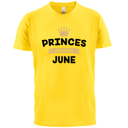 Princes Are Born In June T Shirt