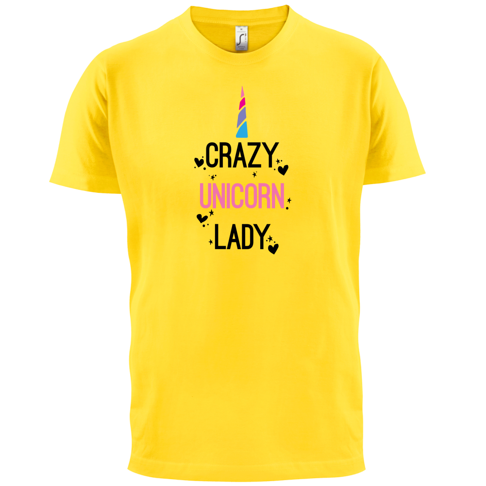 Crazy Unicorn Lady T Shirt
