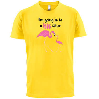 Big Sister Flamingo  T Shirt