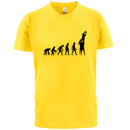 Evolution of Rugby Line Out T Shirt