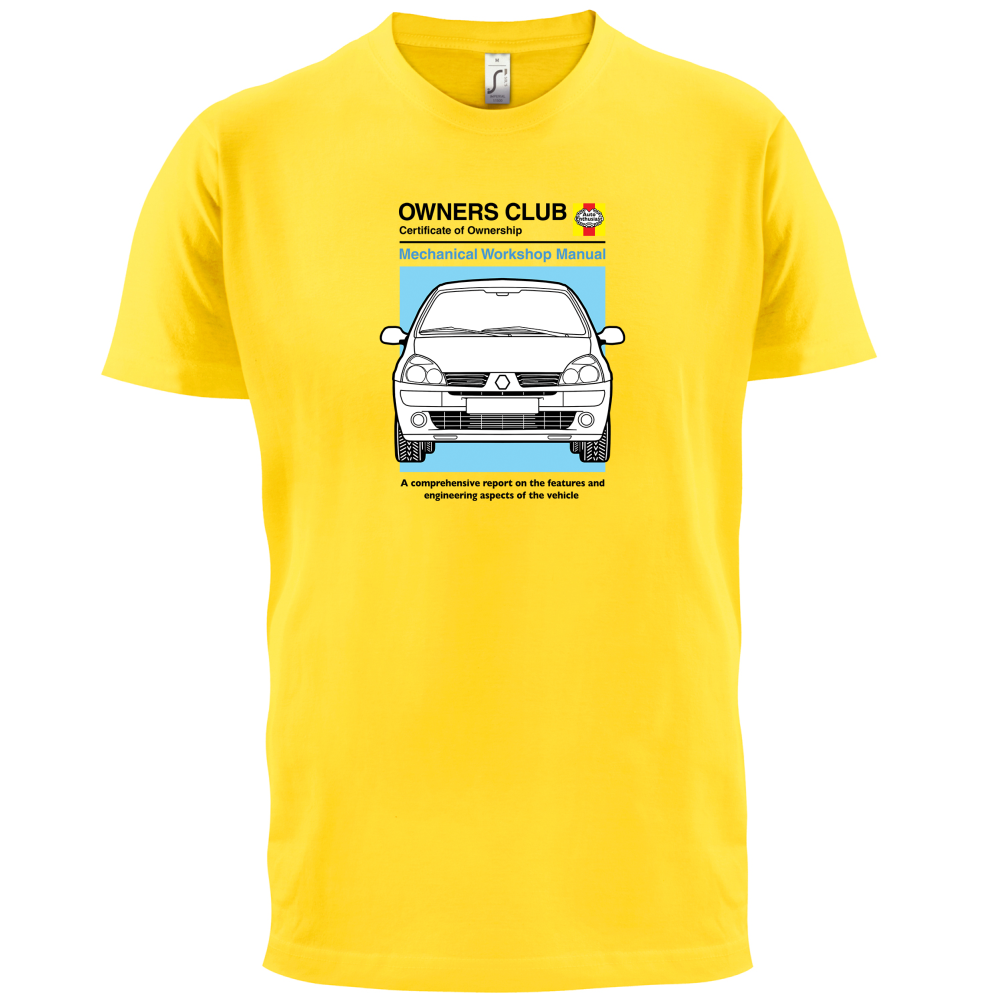 Car Owners Manual Clio T Shirt