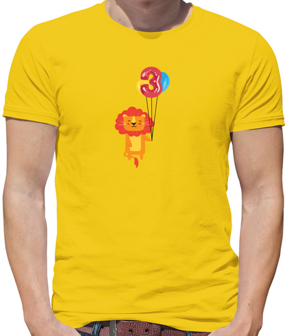 3rd Birthday Lion T Shirt