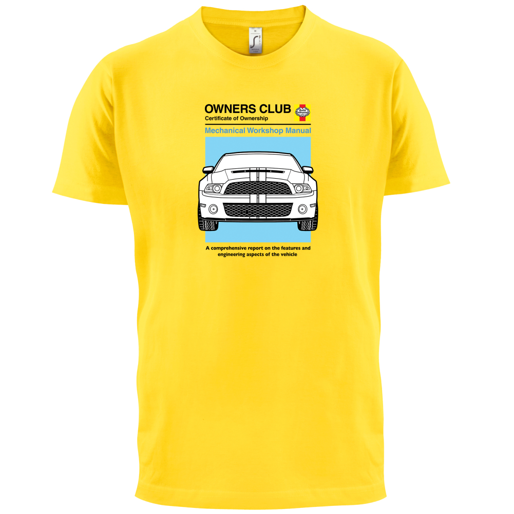 Car Owners Manual Mustang Mustang T Shirt