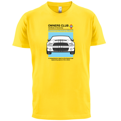 Car Owners Manual Mustang Mustang T Shirt