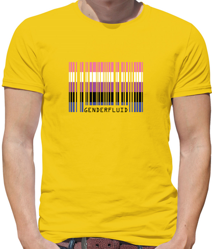 LGBT Barcode Flags - Gender Fluid T Shirt