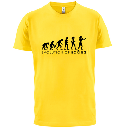 Evolution Of Woman Boxing T Shirt