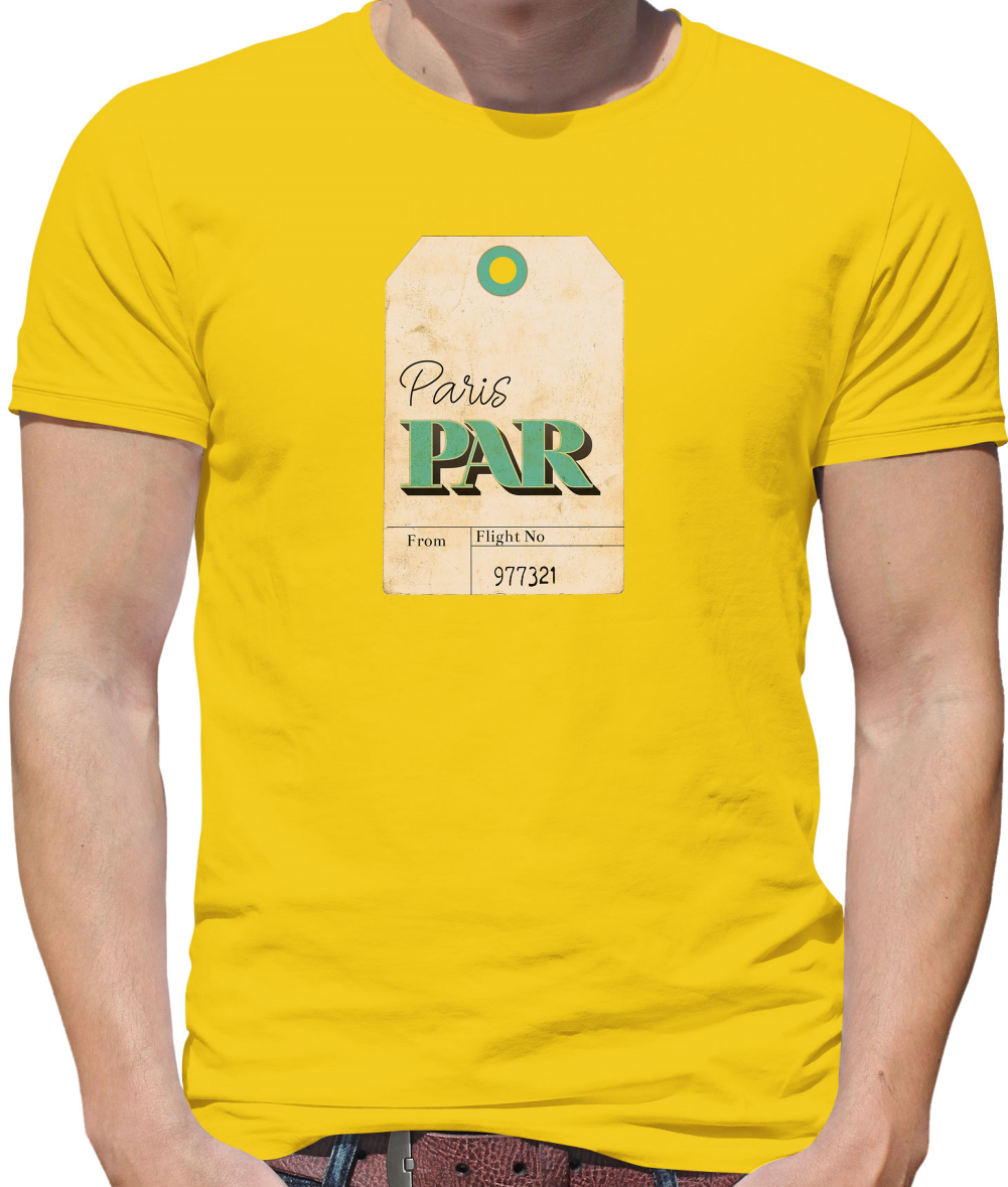 Paris Travel Tag T Shirt