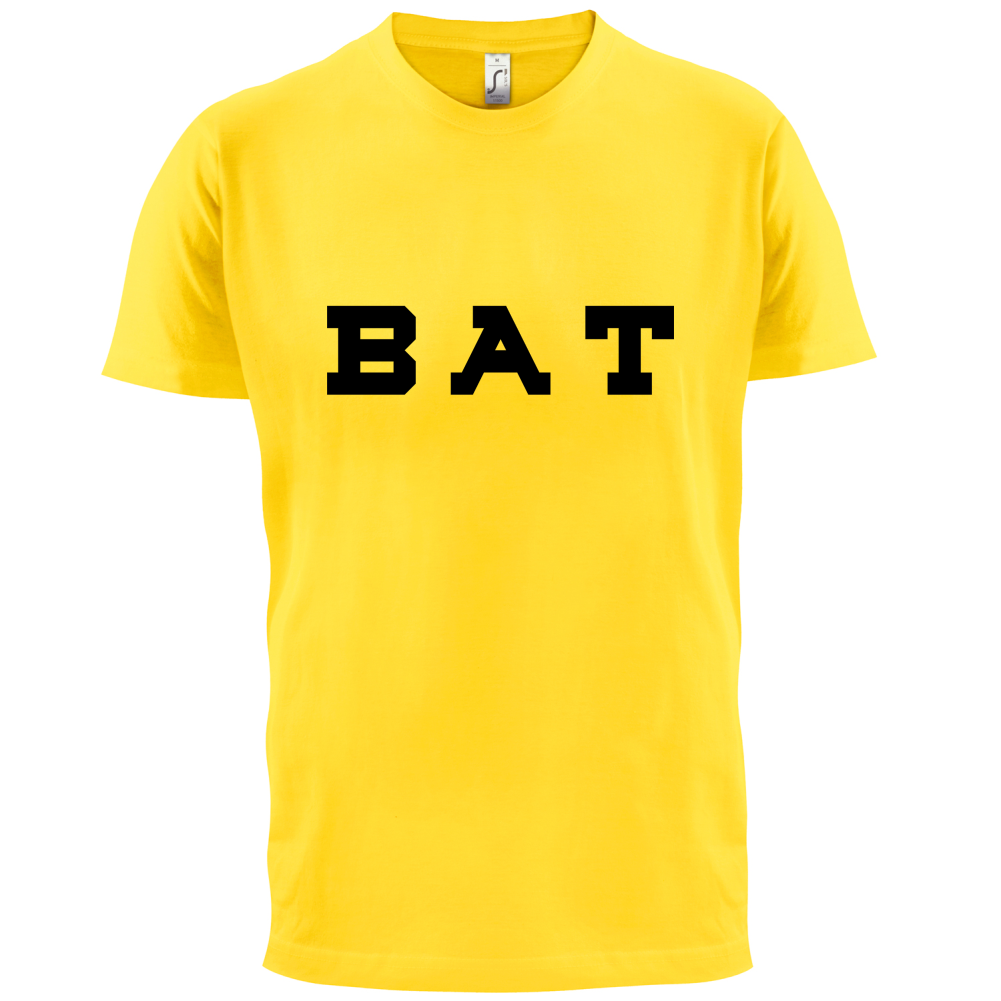 Justcie Bat College Style T Shirt