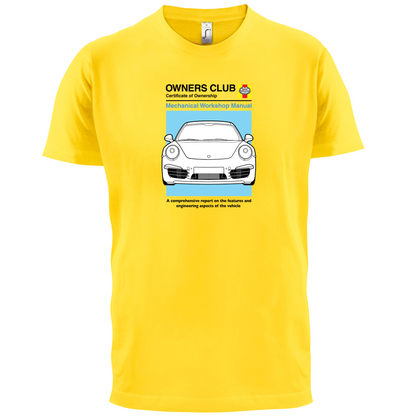 Car Owners Manual 911 T Shirt