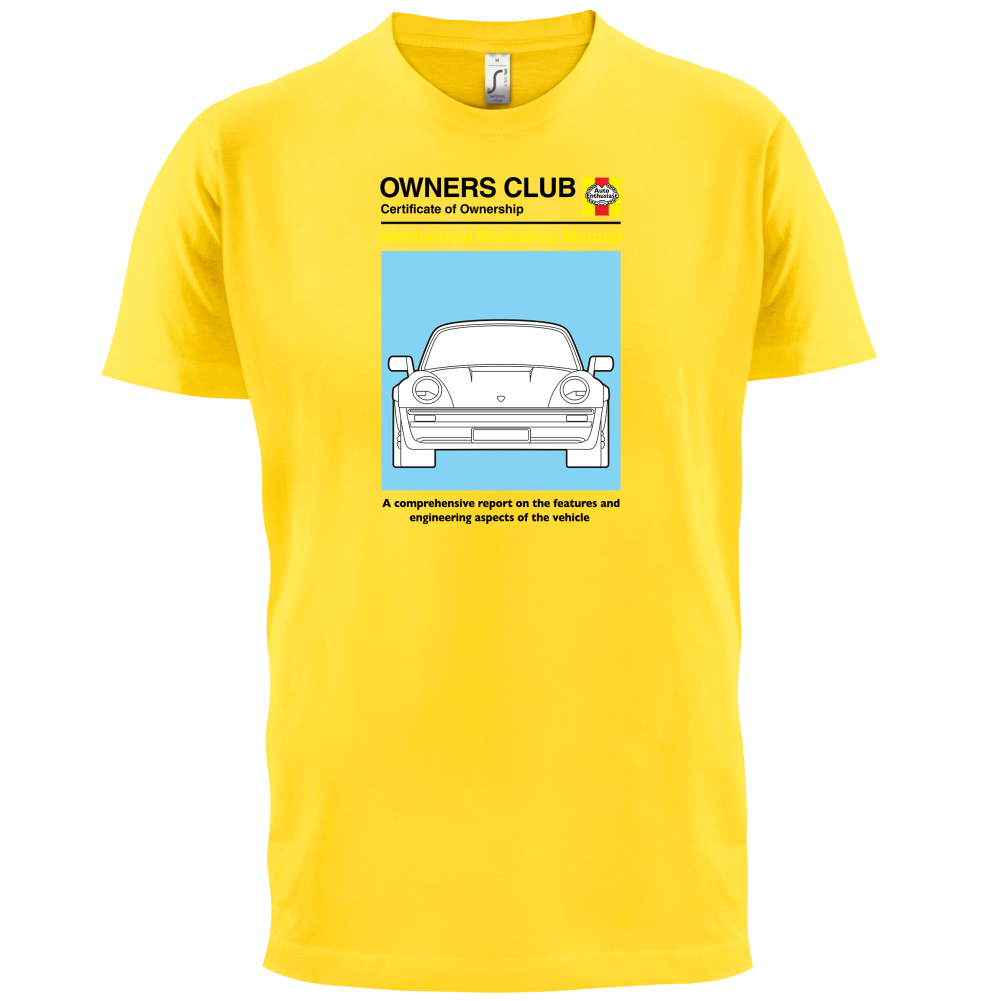Car Owners Manual 930 Turbo T Shirt