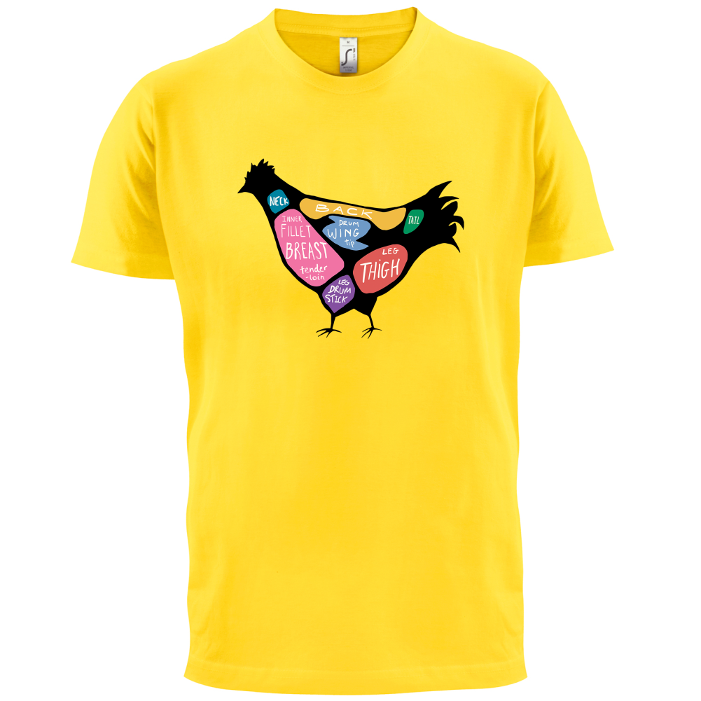 Butcher Chicken Diagram T Shirt
