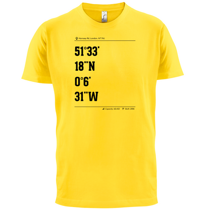 Stadium Coordinates Gunners T Shirt