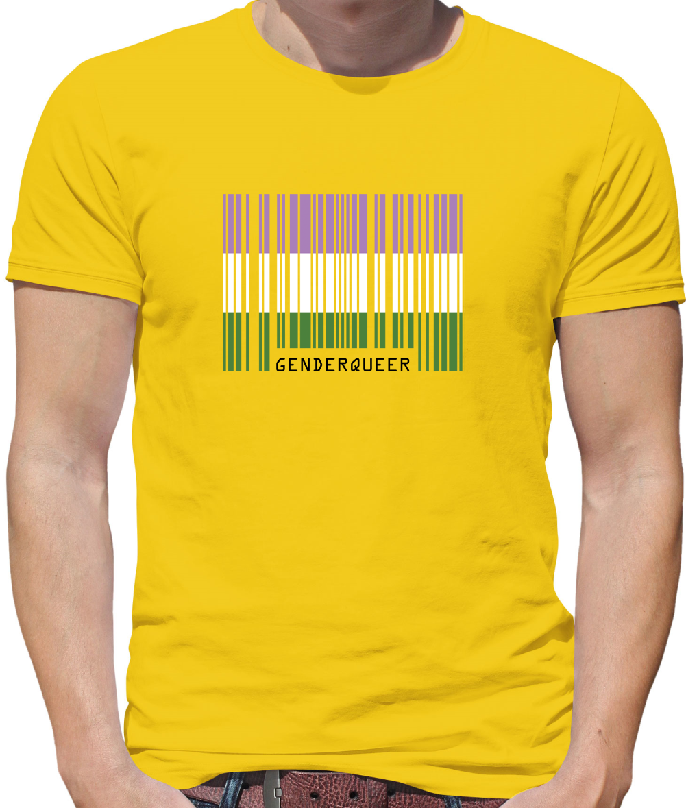LGBT Barcode Flags - Gender Queer T Shirt