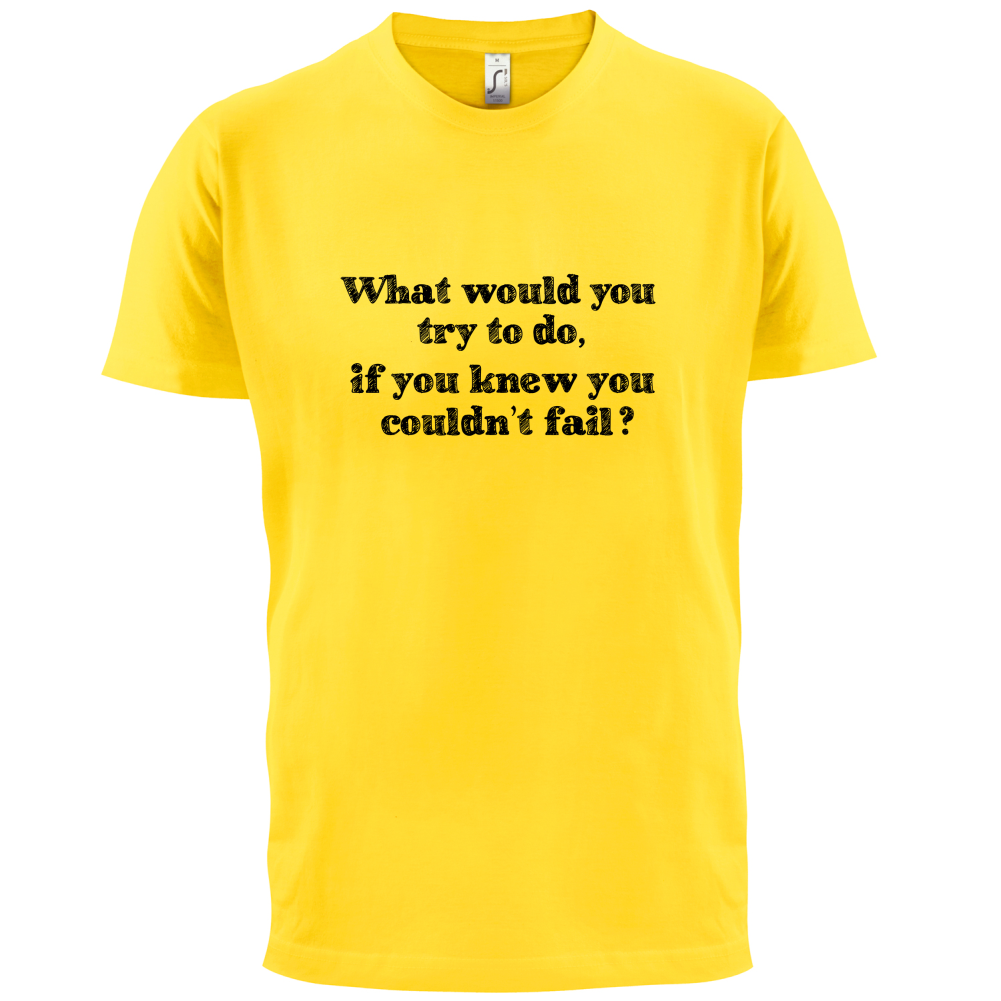 What Would You Do If You Couldn't Fail T Shirt