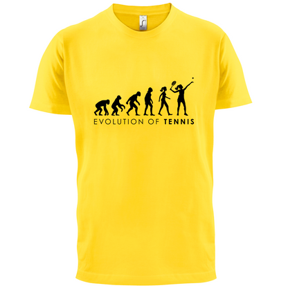 Evolution Of Woman Tennis T Shirt