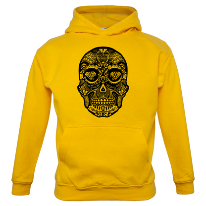 Mexican Sugar Candy Skull Kids T Shirt
