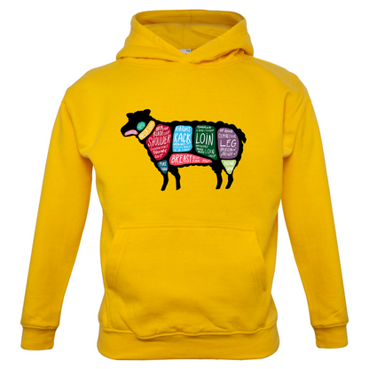 Butcher Sheep Diagram Kids T Shirt