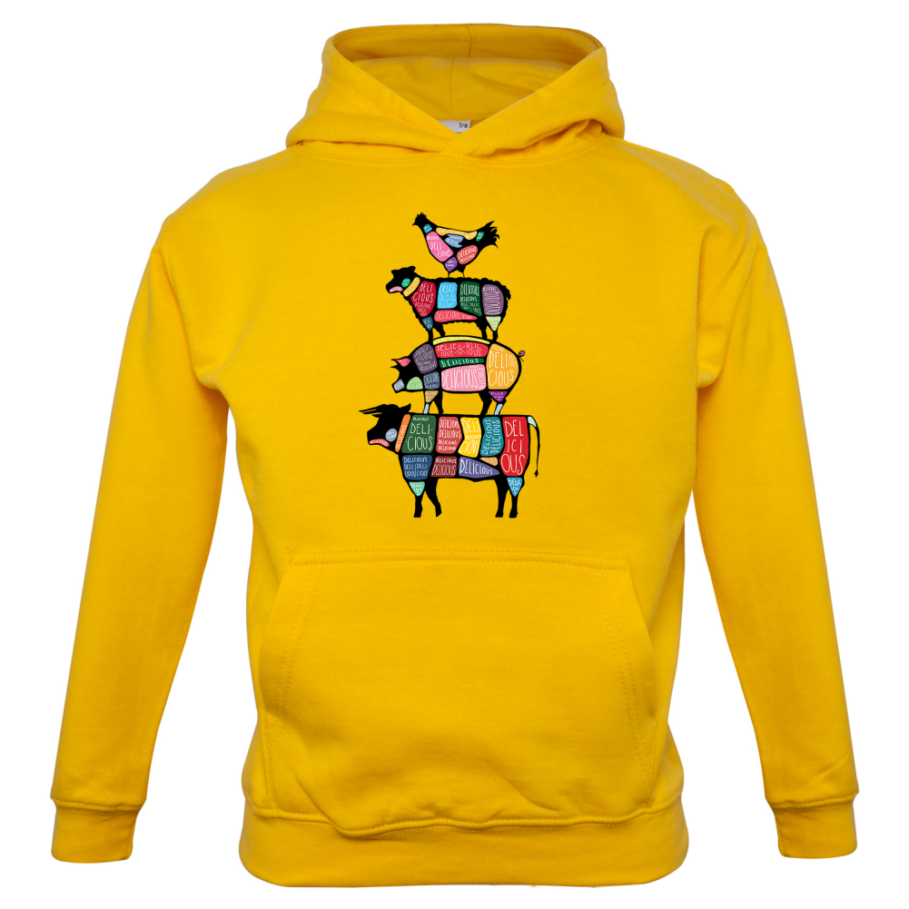 Meat Stack Diagram Kids T Shirt