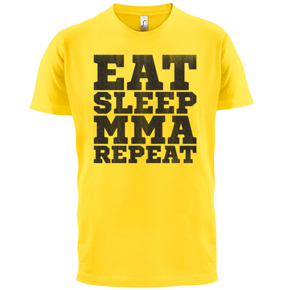 Eat Sleep MMA REPEAT T Shirt