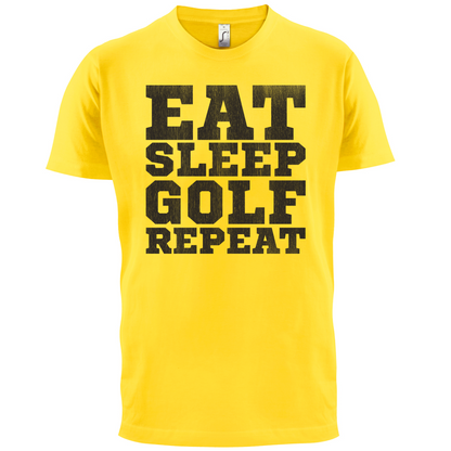 Eat Sleep Golf REPEAT T Shirt