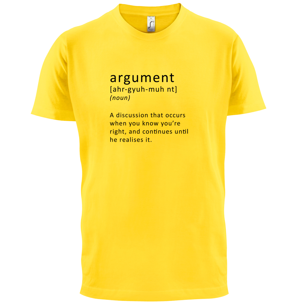 Funny Definition Argument T Shirt