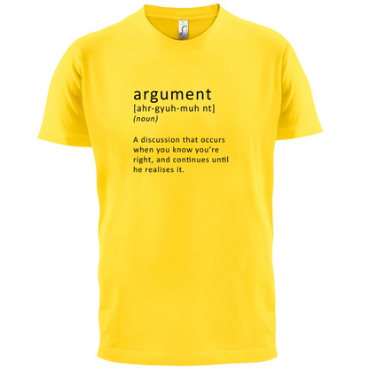 Funny Definition Argument T Shirt
