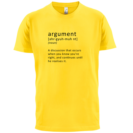 Funny Definition Argument T Shirt