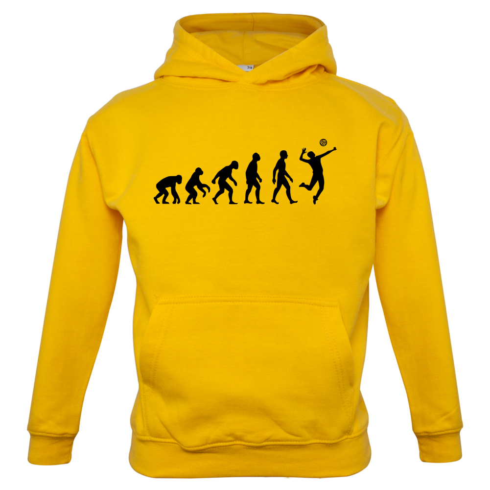 Evolution of Man Volleyball Kids T Shirt