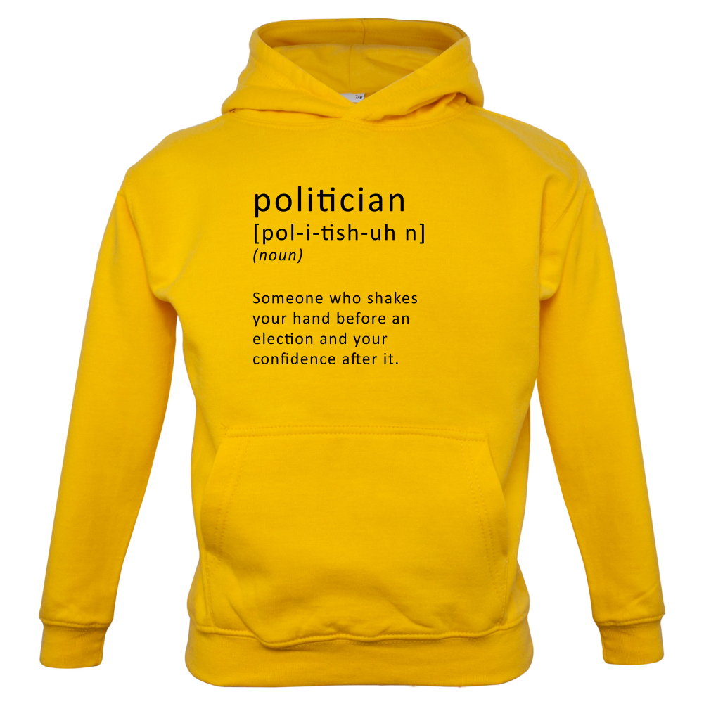 Funny Definition Politician Kids T Shirt