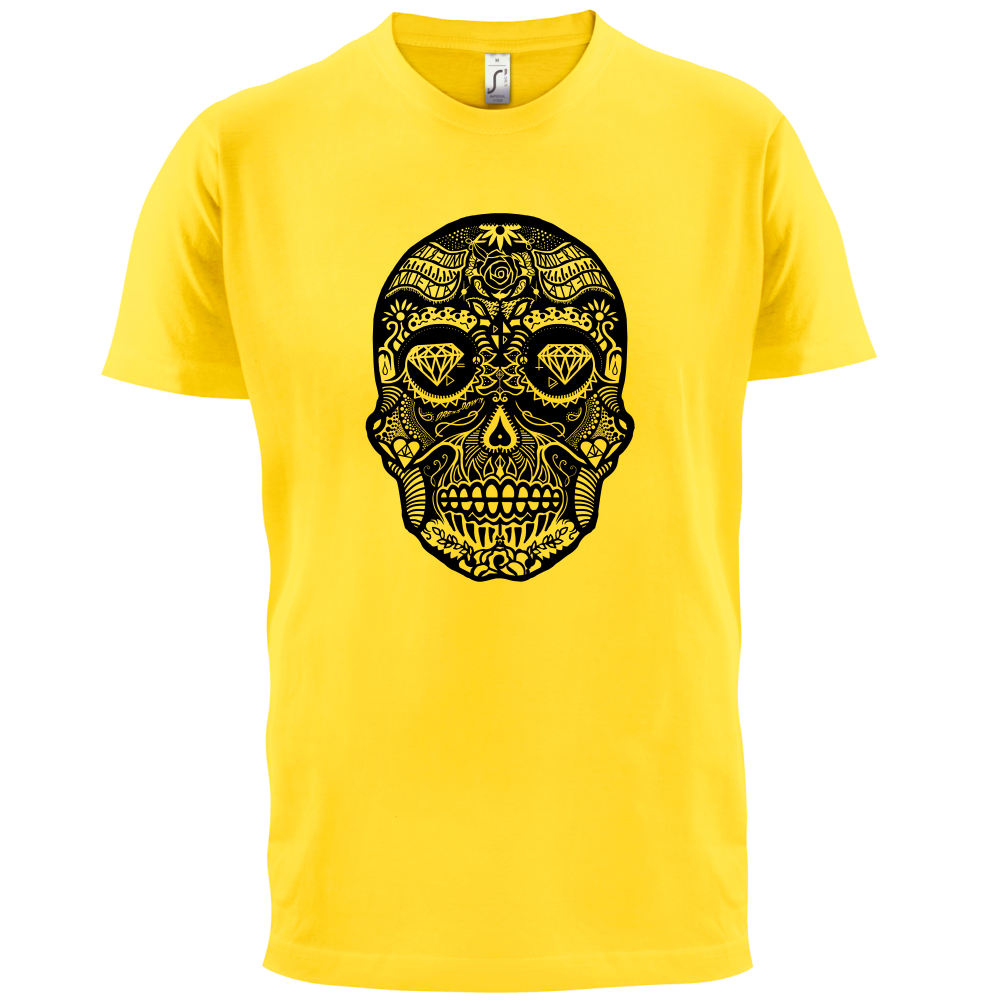 Mexican Sugar Candy Skull T Shirt