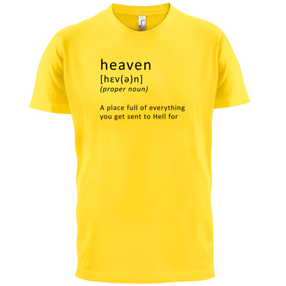 Funny Definition Heaven T Shirt