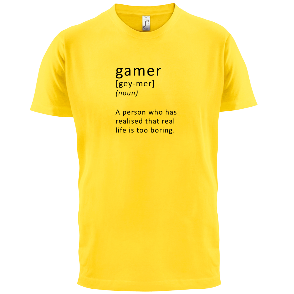 Funny Definition Gamer T Shirt