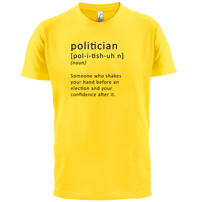 Funny Definition Politician T Shirt