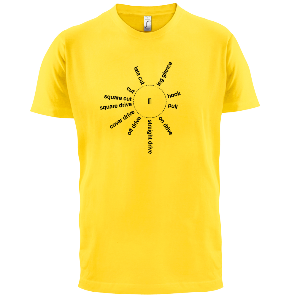 Cricket Batting Angles T Shirt